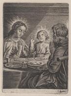 KG 18637
<br/>
De Heilige Familie aan de maaltijd
<br/>
<em>Galle, Cornelis I (1576-1650)</em>